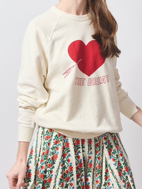 College Sweatshirt, Heart