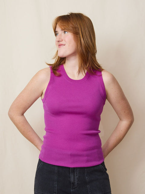 Tank Sweater, Magenta