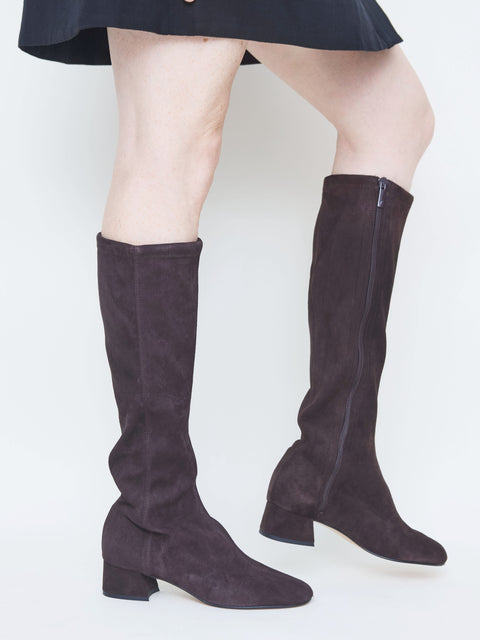 Eden, chocolate suede