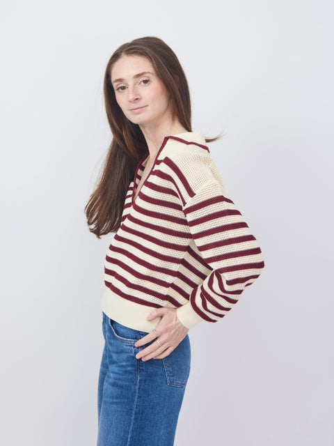 Granville, ivory/rouge