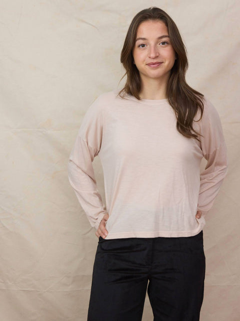 L/S Relaxed Tee, blush