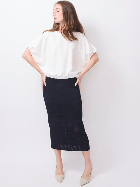 Bubble Blouse, white