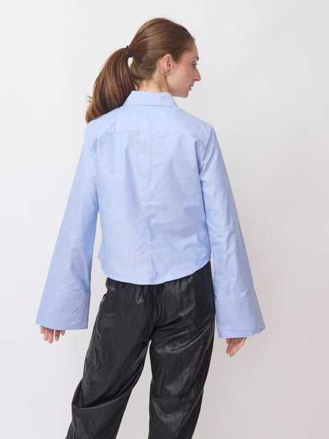 Monty Shirt in Spanish Oxford, Banker Blue