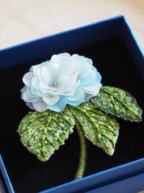 Blooming Hydrangea Brooch