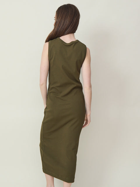 Camilla Dress, Dark Olive