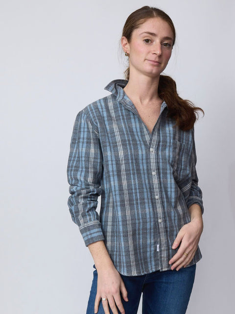 Eileen, Grey/Cream Plaid