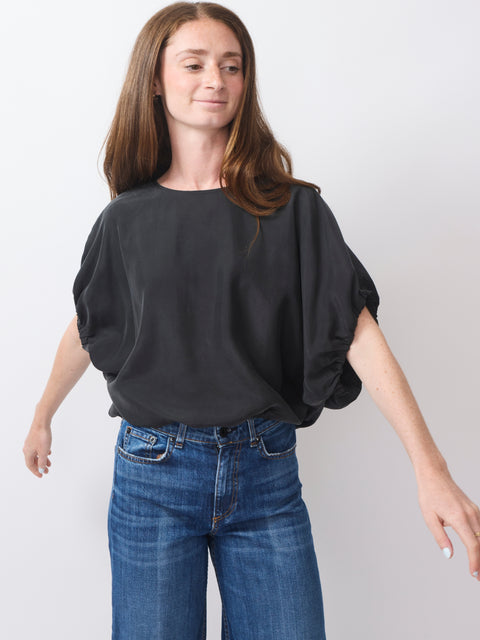 Bubble Blouse, black