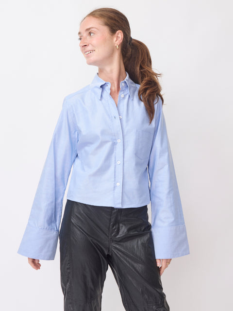 Monty Shirt in Spanish Oxford, Banker Blue
