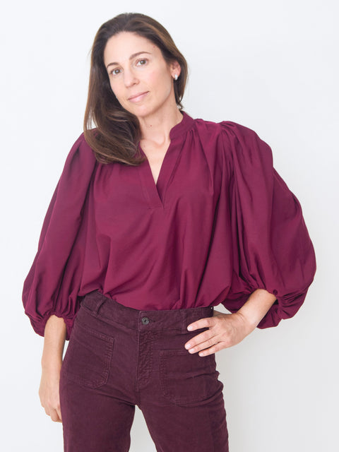 Bell Blouse, wine