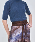 Wrap Belt, Chocolate Suede