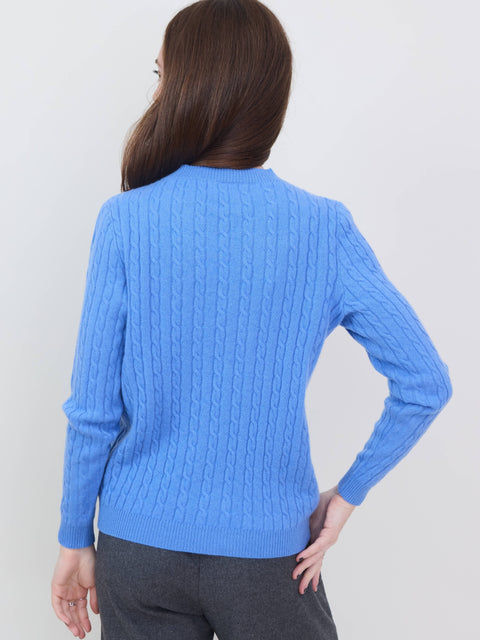 Light Cable Crew, azure