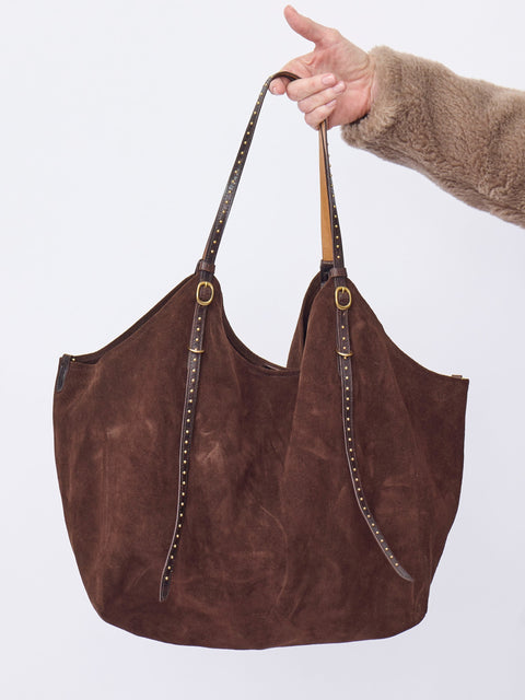 Sioux Tote, chocolate Suede