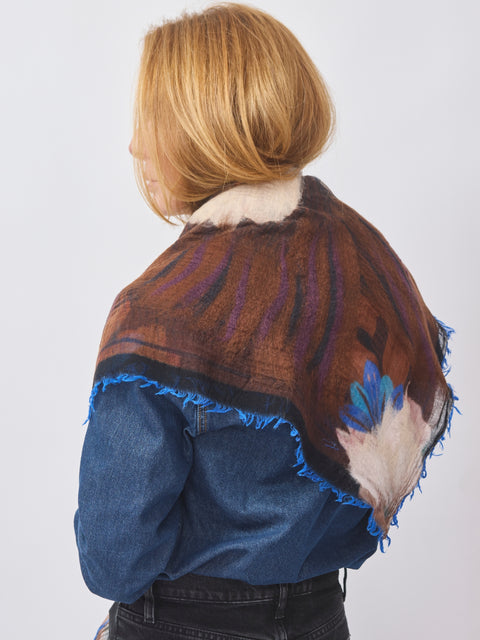 Evans Scarf, Autumnal Hibiscus