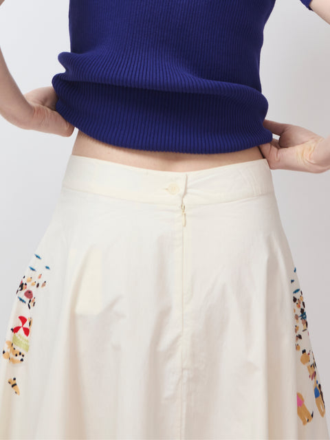 Corfou Skirt, Natural Riviera
