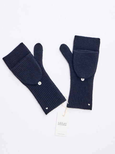 Flip Flop Mittens, Black
