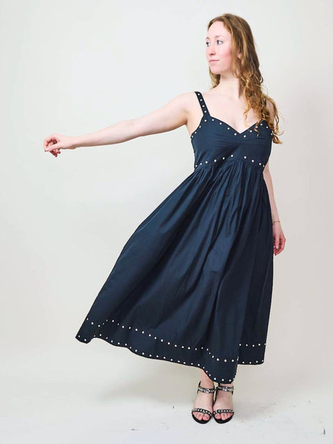 Reyes Dress, Black Stud