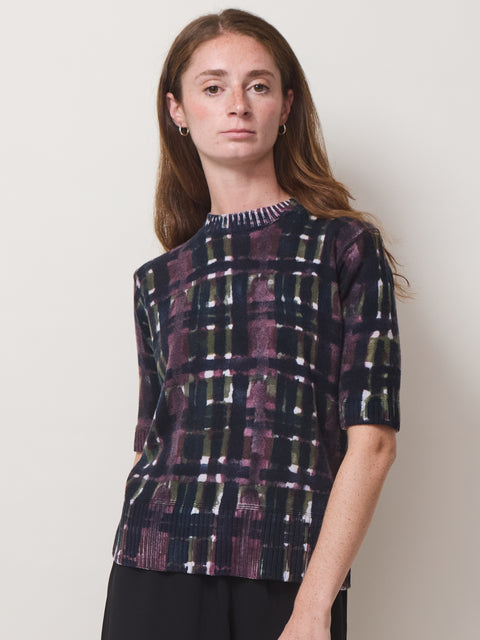 Girocollo Stampa Tartan