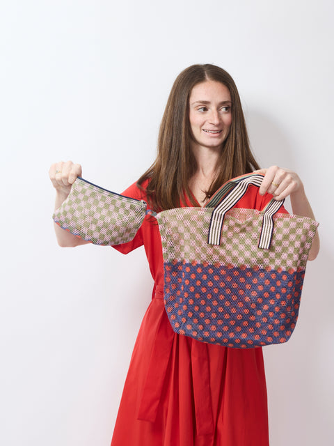 Piccolo Confetti Dot Tote, orange