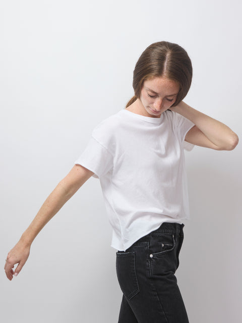Crop Tee, True White