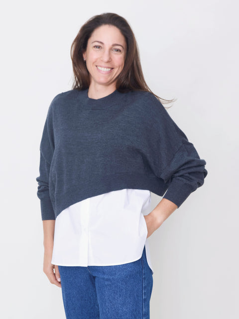 2-Piece Pullover, grey