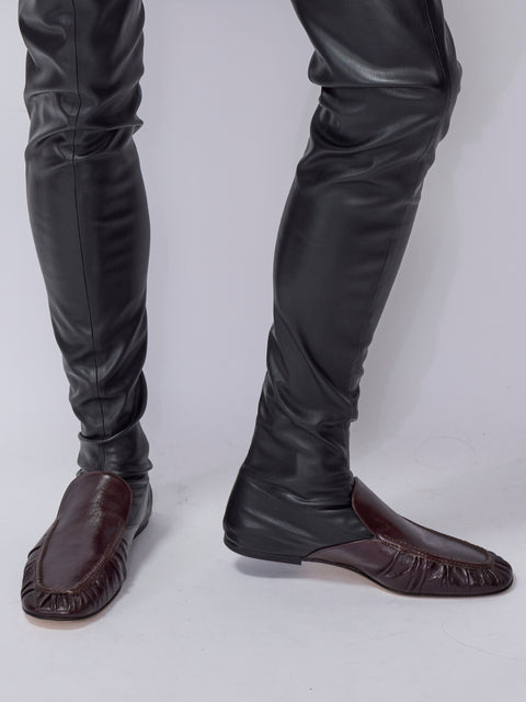 Mocasino shoes a stivale, nero