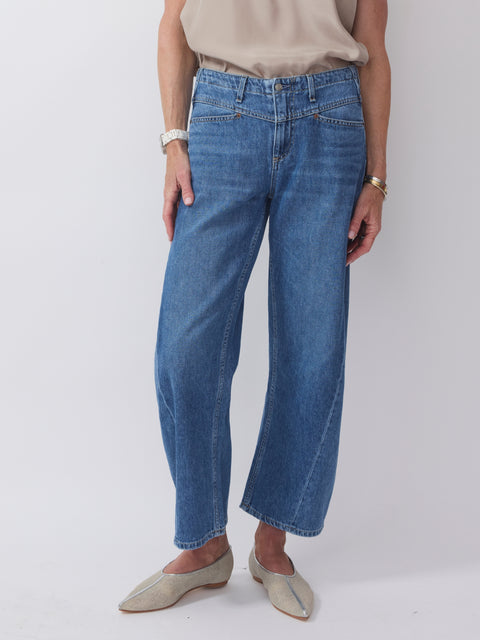Selena Crop Indigo Bloom