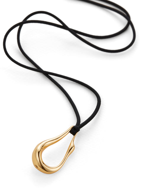 Egret Rope Necklace, gold