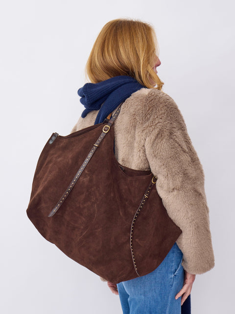 Sioux Tote, chocolate Suede