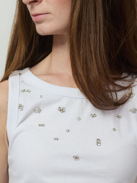 Joline, white rhinestones