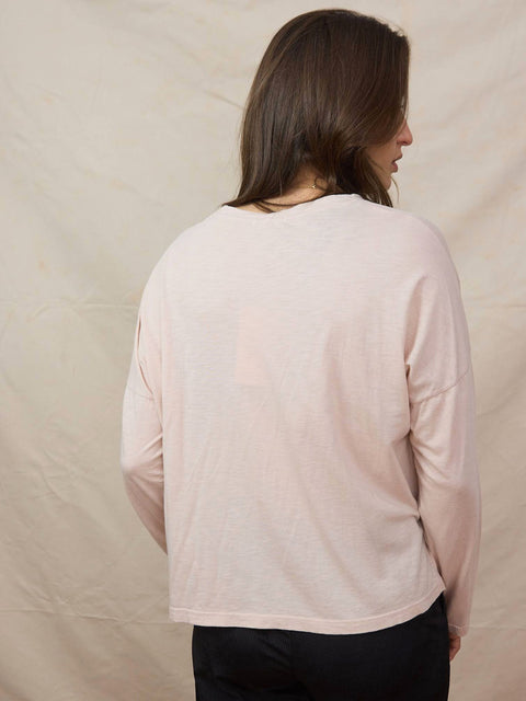 L/S Relaxed Tee, blush