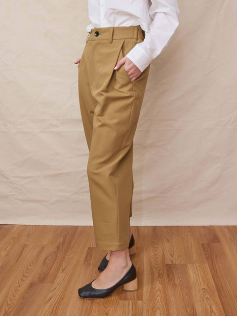 Sand Pant, moca double satin