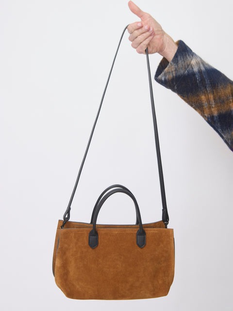Small Daybag, Whiskey Suede