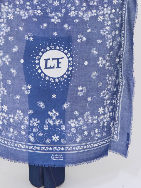 Bandana Flocon, navy wc