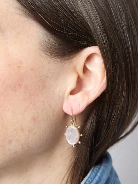 Sunburst Purple Mica Earrings