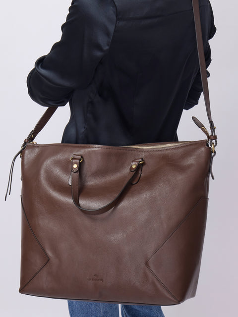 Storia Tote, Marrone Tabacco