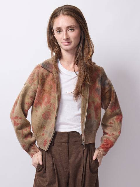 Garcon Mini Zip Jacket, Fall Leaves 2