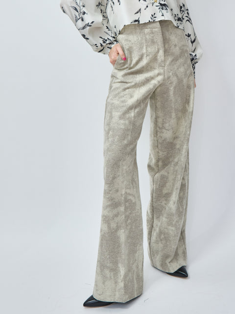 Pantalone Scraped Wool, gesso