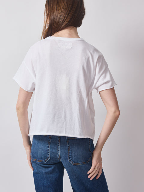 The Crop Tee, white