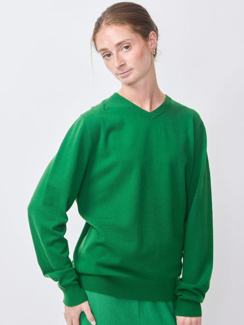 Maglia Scollo V, Smeraldo