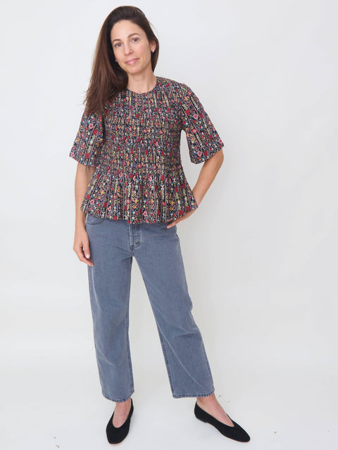 Smocked Flounce Top, Garland