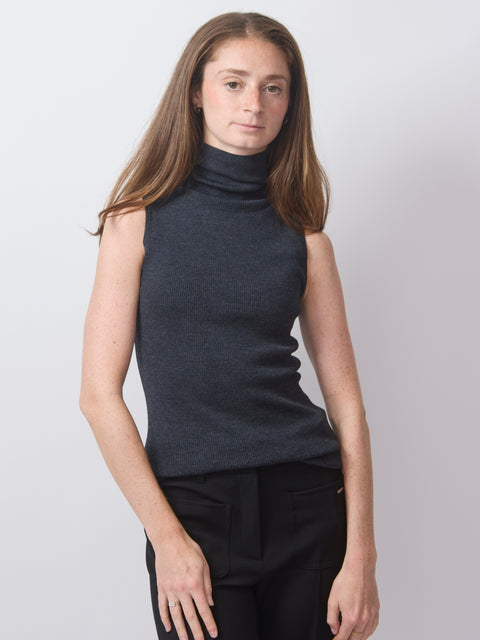 Sleeveless Turtleneck, vulcano