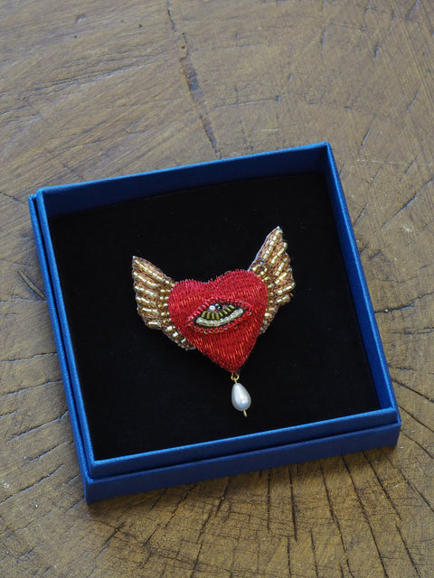 Guardian Heart Brooch