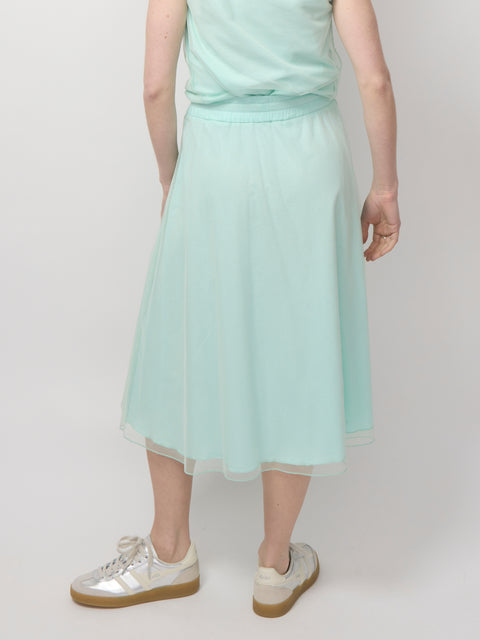 Double Layer Tulle Skirt, mint