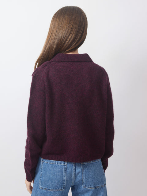 Polo Cloud Sweater, Burgundy