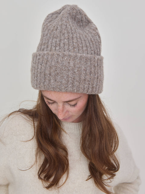 Giles Alpaca Hat, oatmeal