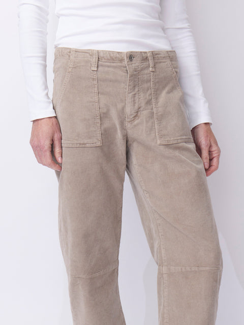 Corduroy Utility Soft Barrel, Soft Taupe