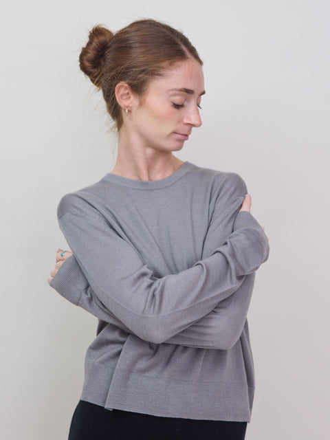 Cashmere Sweatshirt, cement