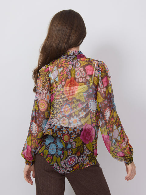 Annabel Bloom Mirage Shirt, Dark Brown