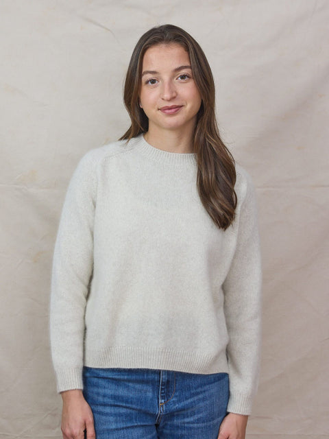 Wool Fox Pullover, ivory