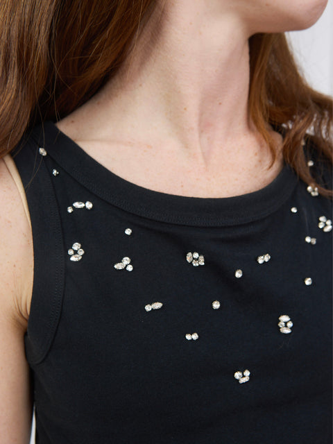 Joline, black rhinestones